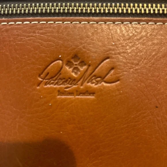 PATRICIA NASH Heritage Tan Leather Pouch Clutch - Picture 3 of 5